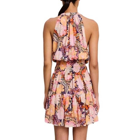 ALC Courtney Floral Silk Mini Dress in Midnight Rose Size 6 - Picture 2 of 7